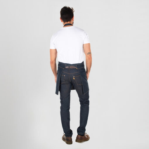 Kit da 2 pz di Grembiule a Pettorina in Denim Tenerife - immagine 2