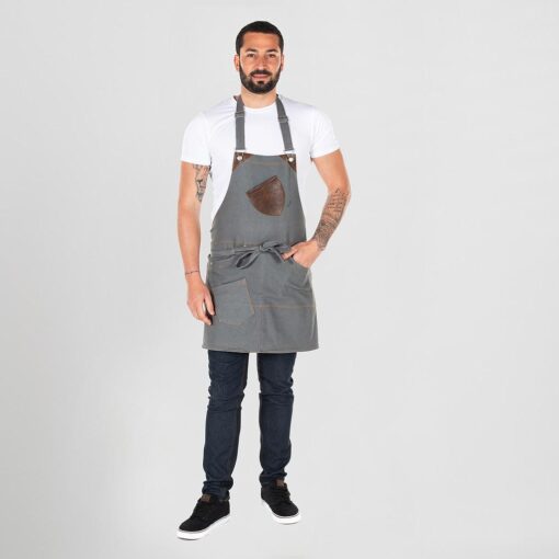 Kit da 2 pz di Grembiule a Pettorina in Denim Tenerife - immagine 9