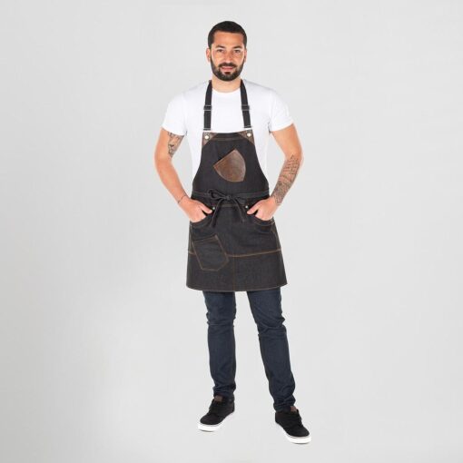 Kit da 2 pz di Grembiule a Pettorina in Denim Tenerife - immagine 11