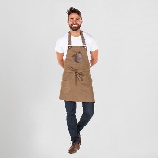 Kit da 2 pz di Grembiule a Pettorina in Denim Tenerife - immagine 5