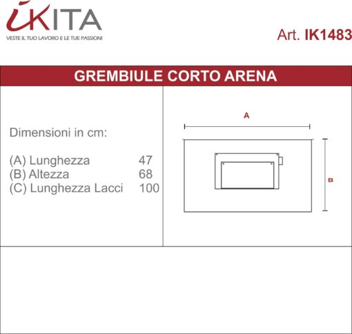 Kit da 3 pz di Grembiule Corto in Denim Arena - immagine 13