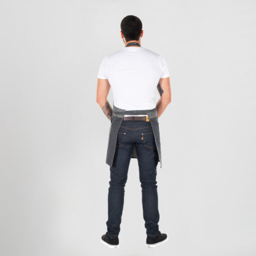 Grembiule Alto in Denim Bicolore Ohio - immagine 6
