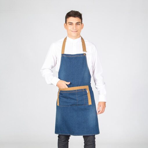 Kit da 4 pz di Grembiule in Denim con Salopette Irving