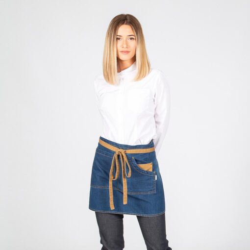 Kit da 6 pz di Grembiule Denim Corto Toledo