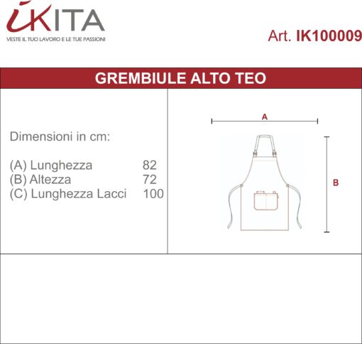 Kit da 2 pz di Grembiule con Pettorina Teo - immagine 11