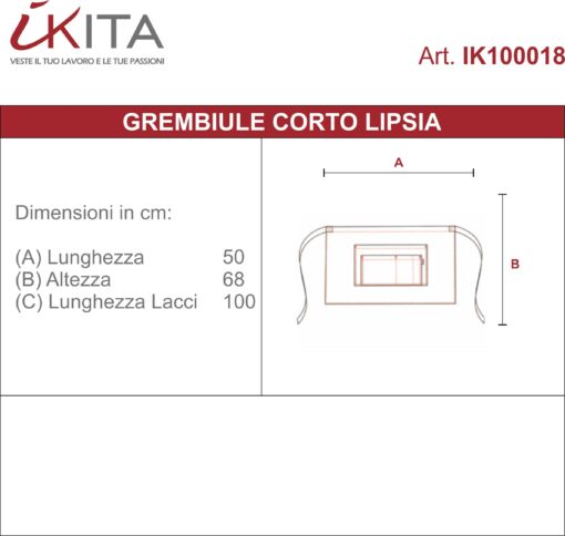 Kit da 3 pz di Grembiule corto effetto marmo Lipsia - immagine 4