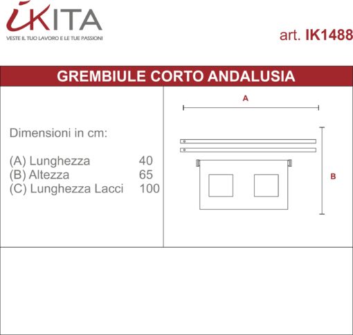 Grembiule Corto in Ecopelle Andalusia - immagine 4