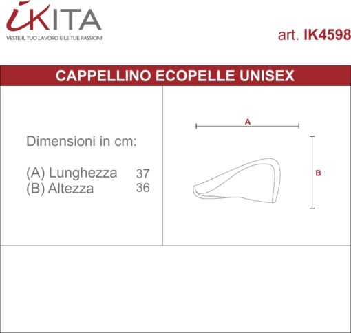 Cappellino Ecopelle Unisex - immagine 3