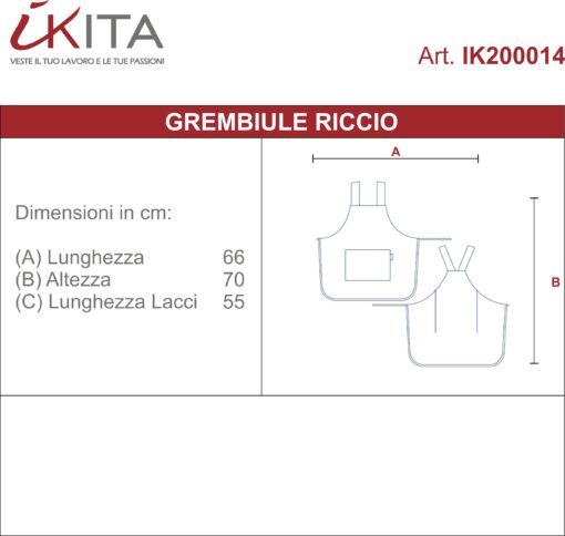 Grembiule Smanicato Riccio - immagine 5