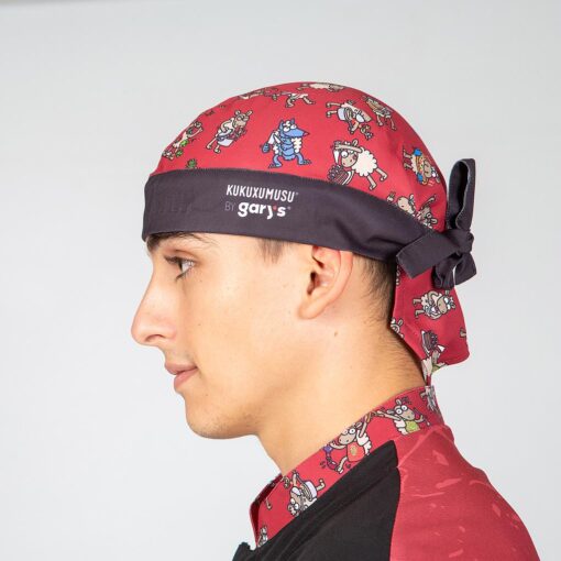 Kit da 3 pz di Bandana Pirata Con Stampa Animali in Microfibra