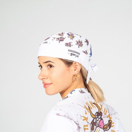 Kit da 3 pz di Bandana Pirata Con Stampa Toro in Microfibra