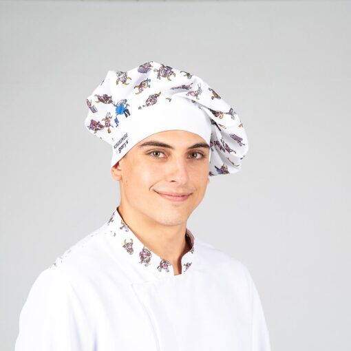 Kit da 3 pz di Cappello Chef con stampa Toro