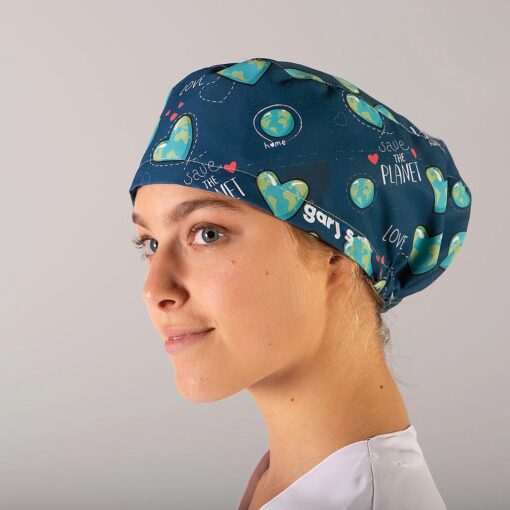 Kit da 3 pz di Cuffia con Lacci stampata Pianeta - immagine 2