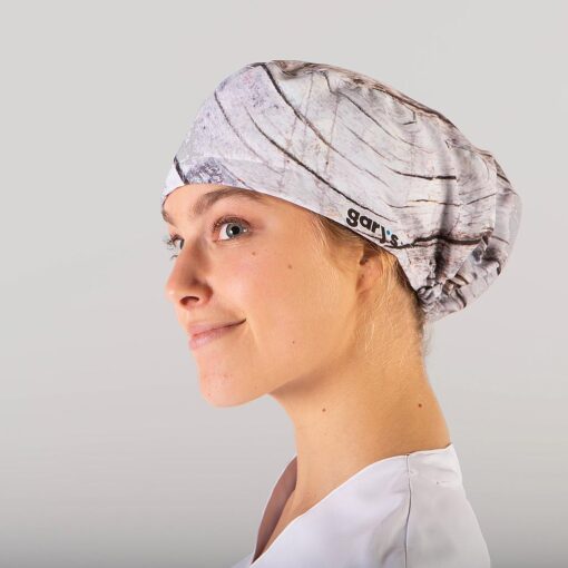 Kit da 3 pz di Cuffia con Lacci stampata Corteccia