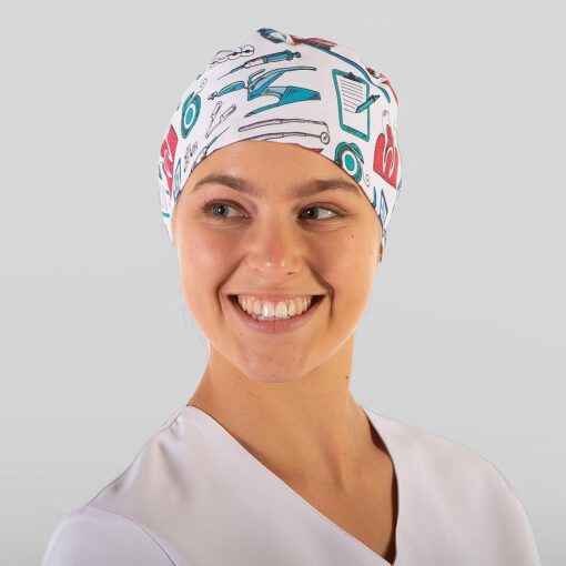Kit da 4 pz di Cuffia stampata per dentisti con Elastico