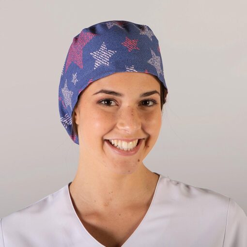 Kit da 4 pz di Cuffia stampata con Stelle con Elastico