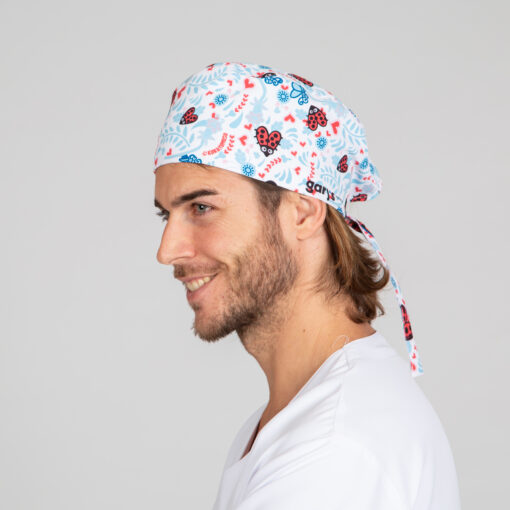Kit da 3 pz di Cuffia con Lacci con stampa Coccinelle - immagine 2