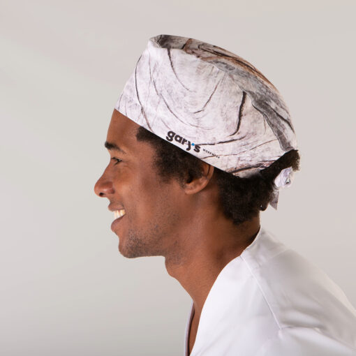 Kit da 3 pz di Cuffia con Elastico stampata Corteccia - immagine 2