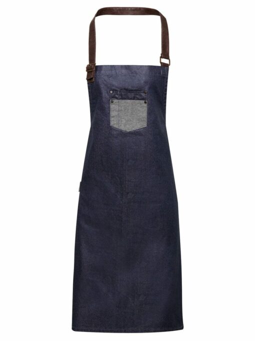 Kit da 4 pz di Grembiule Alto in Denim Cerato Ross - immagine 3