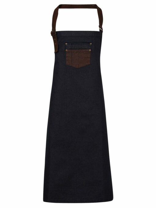 Kit da 4 pz di Grembiule Alto in Denim Cerato Ross - immagine 4