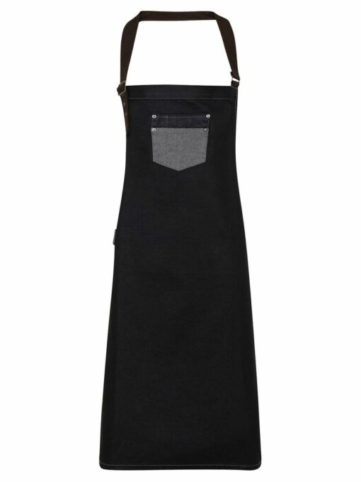 Kit da 4 pz di Grembiule Alto in Denim Cerato Ross - immagine 6