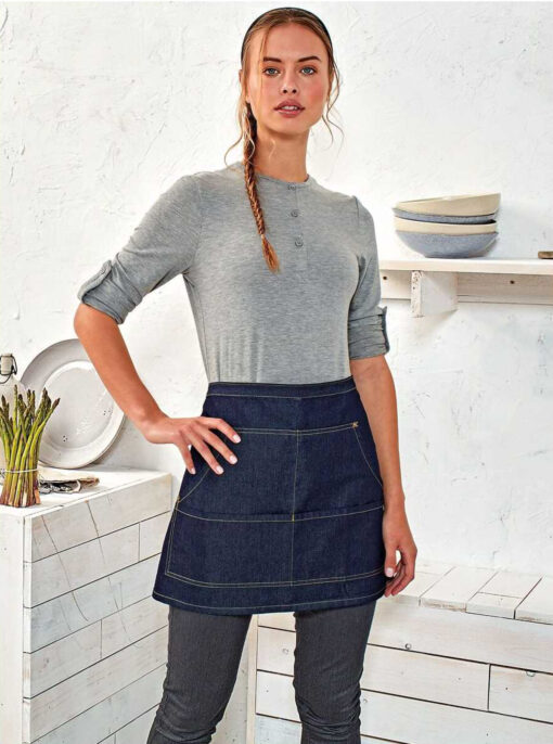 Kit da 4 pz di Grembiule Basso in Denim Jasmine