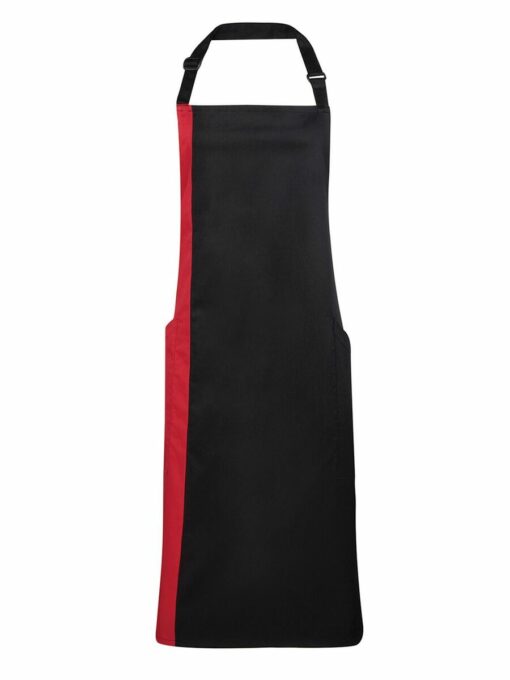 Kit da 4 pz di Grembiule Con Pettorina Bicolor Contrast - immagine 2